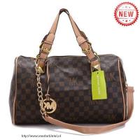 michael kors monogram signature vanille pvc groot koffie boekentassen Roermond Outlet hbtrd456